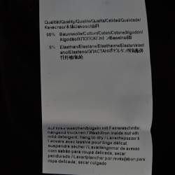 مملوكة مسبقًا Boss By Hugo Boss Black Logo Textured Cotton Crew Neck T-Shirt XXL