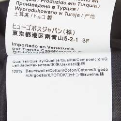 Pre Owned Boss By Hugo Boss Dark Blue Cotton Easy Iron Slim Fit Shirt 2XL