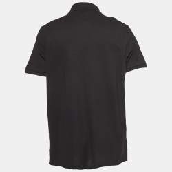 Pre Owned Boss By Hugo Boss Black Pima Cotton Polo T-Shirt XXL