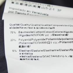 Pre Owned Boss By Hugo Boss Navy Blue Stretch Cotton Slim Fit Shirt XXL