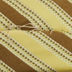 Pre Owned Boss by Hugo Boss Yellow Striped Jacquard Traditional Tie