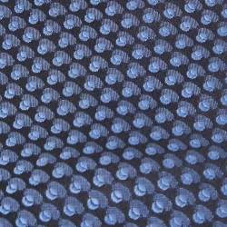 Pre Owned Boss By Hugo Boss Blue Patterned Silk Traditional Tie 