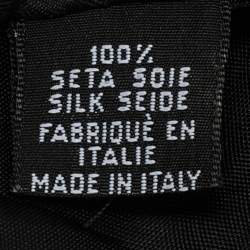 Pre Owned Boss By Hugo Boss Black/Multicolor Printed Silk Tie