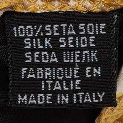 Pre Owned ربطة عنق بوس باي هوغو بوس حرير طبعة مائلة حمراء/بيج تقليدية