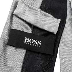 Boss By Hugo Boss Two Tone Skinny Silk Tie 