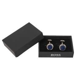 Boss By Hugo Boss Blue Enamel Tobin Cufflinks