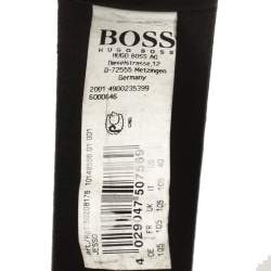 Boss by Hugo Boss Black Leather Logo Plaque Belt 105CM