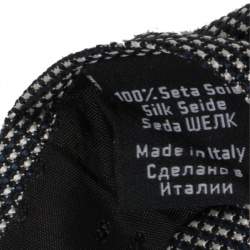 Pre Owned Boss By Hugo Boss Black Dotted Pattern Silk Tie