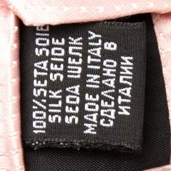 Pre Owned Boss By Hugo Boss Pink Jacquard Silk Tie