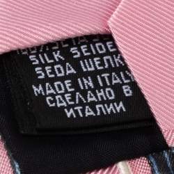 مملوكة مسبقًا Boss By Hugo Boss Pink Striped Silk Tie
