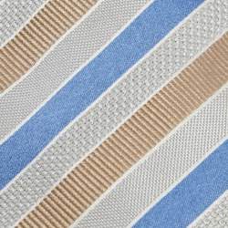 مملوكة مسبقًا ربطة عنق بوس باي هوغو بوس جاكا ر حرير مخطط متعدد الألوان 