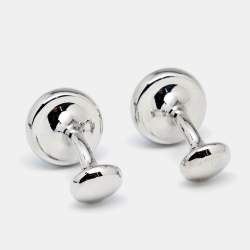 Boss By Hugo Boss Dark Blue Enamel Norberto Round Cufflinks