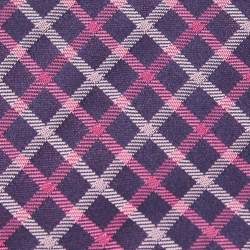 Boss by Hugo Boss Purple/Pink Check Patterned Silk Tie