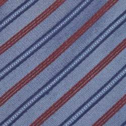 Boss by Hugo Boss Navy Blue Diagonal Striped Silk Tie