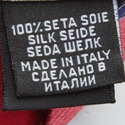 Pre Owned Boss By Hugo Boss Pink Striped Silk Tie