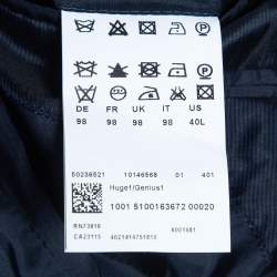 Boss By Hugo Boss Navy Blue Wool Single Breasted Pants Suit L