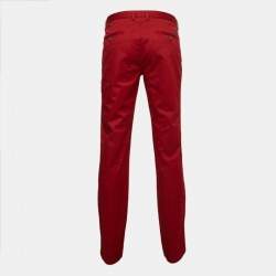 Boss By Hugo Boss Red Cotton Regular Trousers L