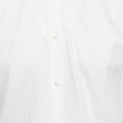 Pre Owned Boss By Hugo Boss White Cotton Slim Fit Shirt XXL