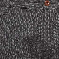 Boss By Hugo Boss Grey Cotton Blend Slim Fit Trousers L