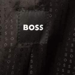 Pre Owned Boss By Hugo Boss Burgundy Wool Single Breasted Blazer XL