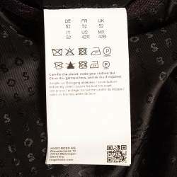 Pre Owned Boss By Hugo Boss Burgundy Wool Single Breasted Blazer XL