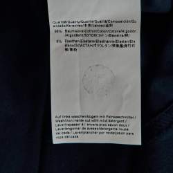 Pre Owned Boss By Hugo Boss Green Midnight Blue Printed Cotton Tee 6 T-Shirt M