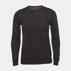 Boss by Hugo Boss Black Paisley Pattern Knit Slim Fit Sweater M