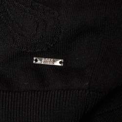 Boss by Hugo Boss Black Paisley Pattern Knit Slim Fit Sweater M