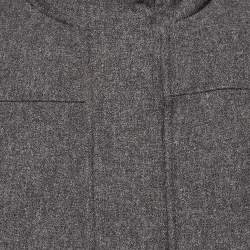 Boss by Hugo Boss Grey Wool and Nylon Reversible Down Vest M