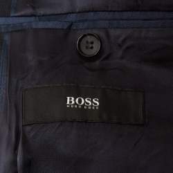 Boss By Hugo Boss Navy Blue Wool Blazer & Pants Suit Set 