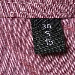 Pre Owned Boss By Hugo Boss Maroon Cotton Slim Fit Long Sleeve Shirt S
