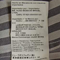 Pre Owned Boss By Hugo Boss Grey Stripe Cotton Slim Fit Shirt XL