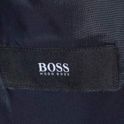 Pre Owned Boss By Hugo Boss Navy Blue Virgin Wool Single Breasted Blazer S
