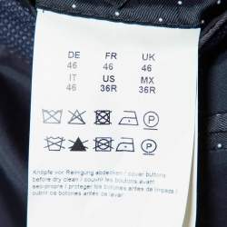 Pre Owned Boss By Hugo Boss Navy Blue Virgin Wool Single Breasted Blazer S