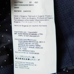 Pre Owned Boss By Hugo Boss Navy Blue Virgin Wool Single Breasted Blazer S