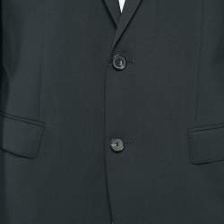 Pre Owned Boss By Hugo Boss Black Virgin Wool Single Breasted Stretch Blazer XL