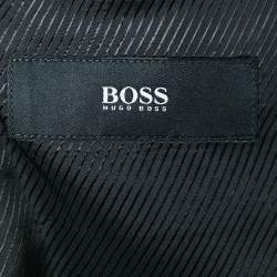 Pre Owned Boss By Hugo Boss Black Virgin Wool Single Breasted Stretch Blazer XL