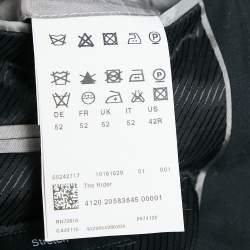 Pre Owned Boss By Hugo Boss Black Virgin Wool Single Breasted Stretch Blazer XL