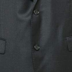 Pre Owned Boss By Hugo Boss Black Virgin Wool Single Breasted Super 150 Blazer XXL