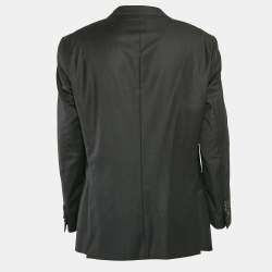 Pre Owned Boss By Hugo Boss Black Virgin Wool Single Breasted Super 150 Blazer XXL