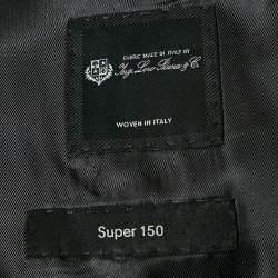 Pre Owned Boss By Hugo Boss Black Virgin Wool Single Breasted Super 150 Blazer XXL