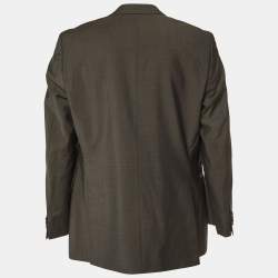 Pre Owned Boss By Hugo Boss Brown Wool Pasini2 Blazer L