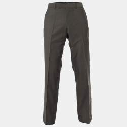 Boss By Hugo Boss Brown Wool Movie2 Trousers L