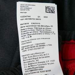 Boss By Hugo Boss Grey Printed Jersey Trackpants XL