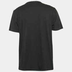 Pre Owned Boss By Hugo Boss Black Logo Print Jersey Crew Neck T-Shirt XL