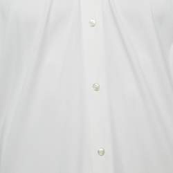 مملوكة مسبقًا Boss By Hugo Boss White Cotton Slim Fit Shirt XXL