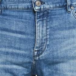 Pre Owned Boss By Hugo Boss Blue Faded Denim Candiani Jeans XXL Waist 40"