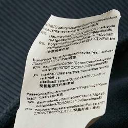 Pre Owned Boss by Hugo Boss Blue Logo Print Cotton Knit Sweatshirt XXL