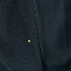 Pre Owned Boss by Hugo Boss Blue Logo Print Cotton Knit Sweatshirt XXL