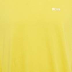 Pre Owned Hugo Boss Yellow Jersey Short Sleeve T-Shirt XL